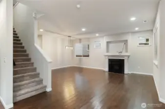 Living Room with gas fireplace