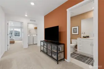 "2nd floor bath off of the loft"