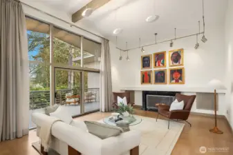 Coveted ceiling heights and generous art walls create sweeping gathering rooms designed for everyday living and confident entertaining.