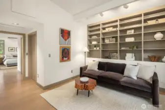 The library — offering a quiet retreat for a gentle read or moment of respite.