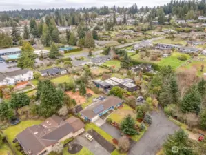 Community pool and center just around the corner