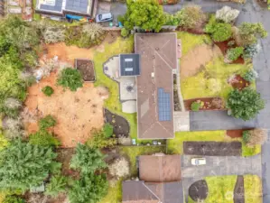 Overhead of the over sized yard