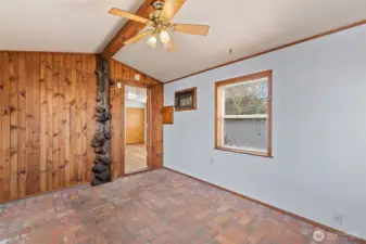 Third bedroom passes through to primary bedroom