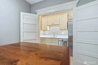 Kitchenette in bonus room.