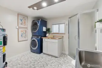 Brand new water heater. Water heater could be relocated to  bedroom closet to create space  for a full bathroom.  A tankless water heater is also an option.