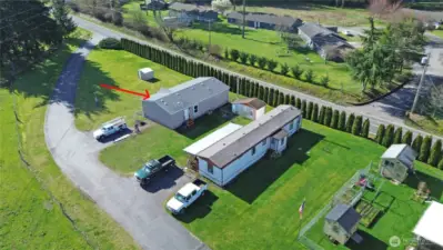 Lot 1 has a large yard adjoining.