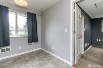 Dining room is right next to the converted 4th bedroom!