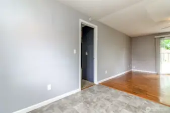 Doorway to the 4th bedroom with separate entrance.