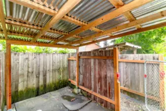 Wood shed/storage area!