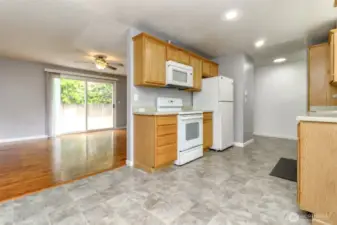 Kitchen, Dining room and Living room are all together making it easy to entertain!