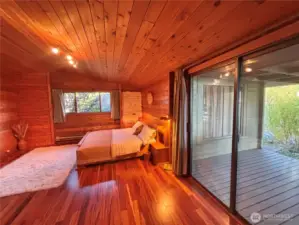 Bedroom and deck