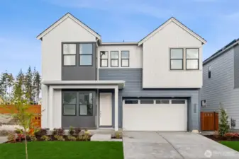 Actual Exterior of Homesite 24.