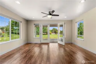French doors off Great room