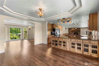 Open dining room
