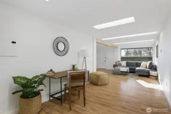 Finished basement.  Potential for separate living quarters, has own entrance.