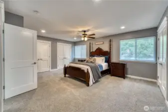 Upstairs primary bedroom.