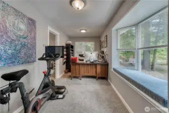Upstairs loft / office area.