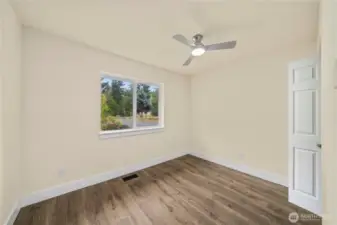 One of the secondary bedrooms.
