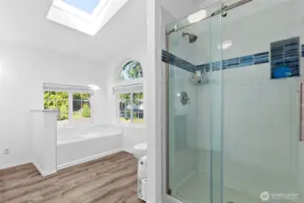 Luxury Remodeled Ensuite with Skylight