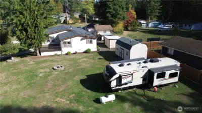 Current 1,000 gallon septic system ready for second home on large open lot. HOA allows DADU. 100 Gallon Propane Tank Conveys. Verify requirements with HOA.