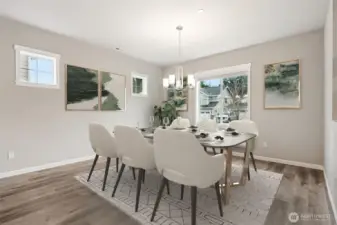 Dining area off the kitchen