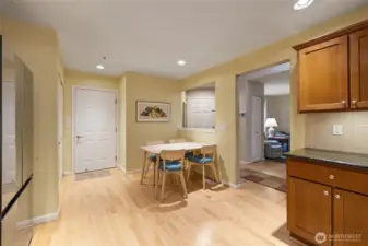 Spacious eat-in-kitchen.