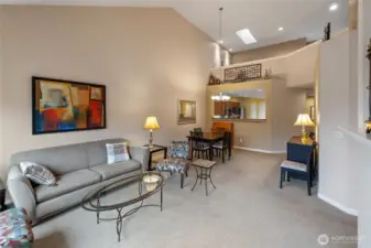 Open concept living areas that are full of light from southern facing windows.