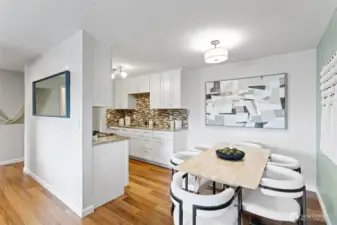 An open floor plan for ease of living and entertainment.