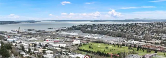 Stunning views of the Sound, Interbay Golf and Magnolia from your private balcony.