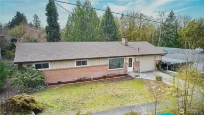 Front View of Home on Lot