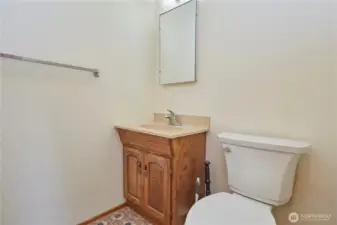 1/2 Bath Off of Laundry Area
