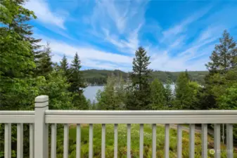 Covered Deck with Summit Lake View