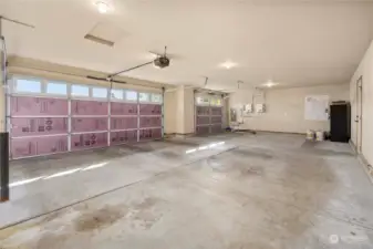 Interior of the garage