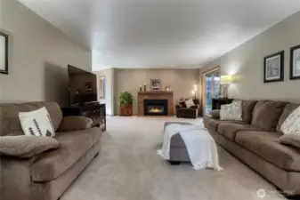 Main Floor Family Room with Gas Fireplace
