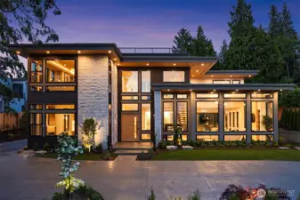 MN Custom Homes delivers a modern masterpiece in the heart of sought after Yarrow Point