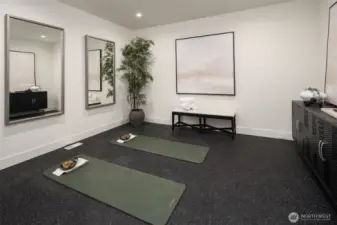 Dedicated Fitness/Study/Flex room adjacent to bonus room