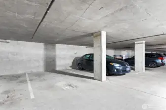 Parking (#151 - P4) near the elevator in the secure garage.