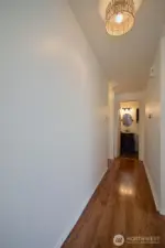 Hallway to guest bath and bedrooms