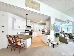 Eat in kitchen Open to living space