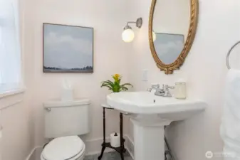 Main floor half bath
