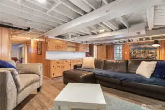 Cozy gathering space downstairs