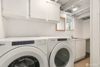 Laundry located on the lower level