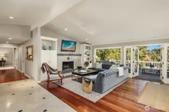 Your living room opens out to your private deck making for seamless indoor-outdoor living.