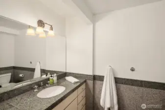 A 3/4 bathroom completes the downstairs level.