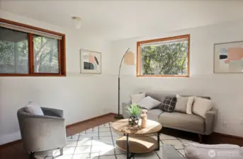 The Lower Level has a spacious area that could be a flexi space or designated to the tv room, office, work out or crafts.