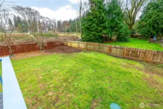 Lots of privacy in this large back yard