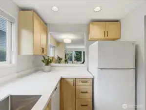 Kitchen with Passthrough to Dining area