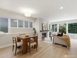 Dining Space and Living Room
