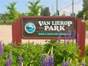 Van Lierop Park is very close to the property.
