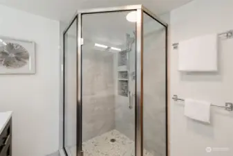 Fully remodeled primary bath